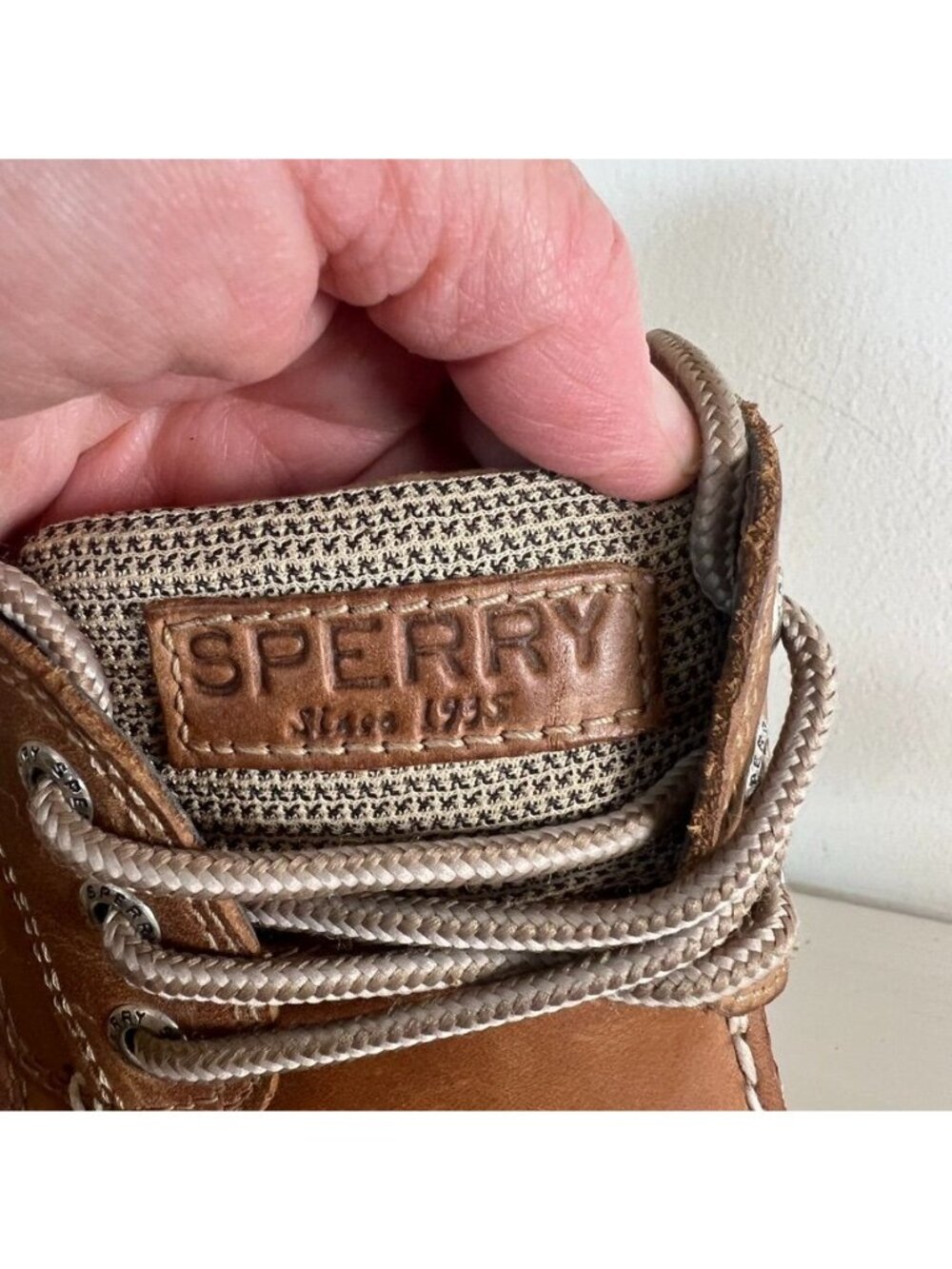 Sperry Topsider Mens 9.5W Billfish 3 Eye Boat Loafers Leather Shoes Preppy - Picture 9 of 13